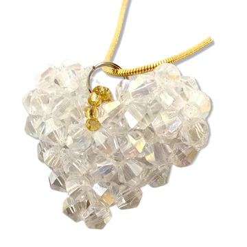 SZIVES GYÖNGY NYAKLÁNC-18 K ARANY BEVONATTAL