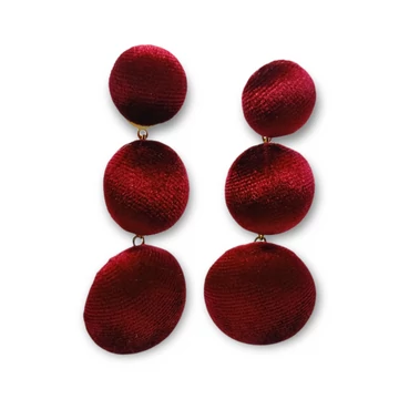 BÁRSONY BOGYÓS FÜLBEVALÓ- BORDÓ