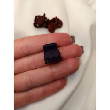 Kaucsuk törhetetlen hajcsat _mini barna