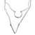 KÉT RÉSZES NYAKLÁNC EZÜST BEVONATTAL