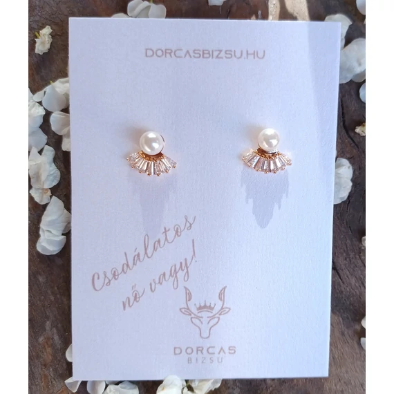 NEMESACÉL SISI  FÜLBEVALÓ TEKLA GYÖNGGYEL