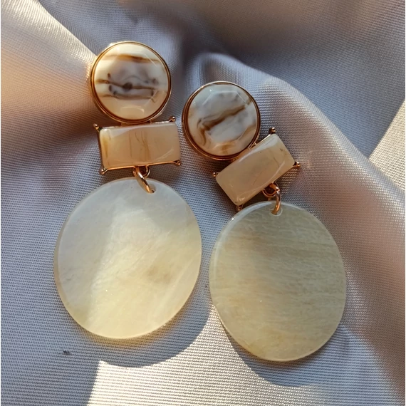 Márvány mintás fülbevaló