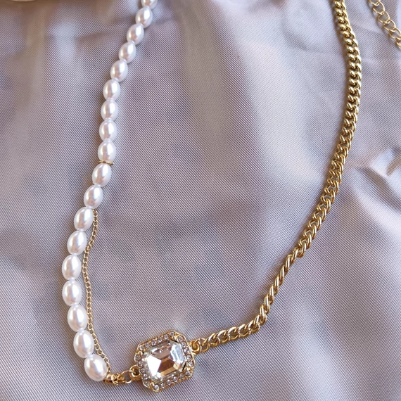 Nemesacél nyaklánc – Dupla soros AMIRA gold