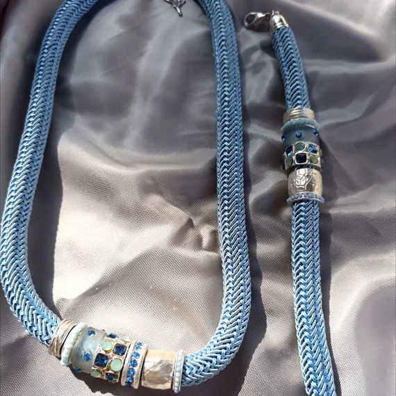 Babakék Kleopátra szett (nyaklánc és karkötő)