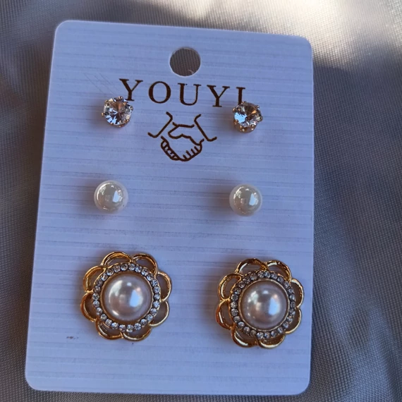 Fülbevaló csomag szett (3 pár)