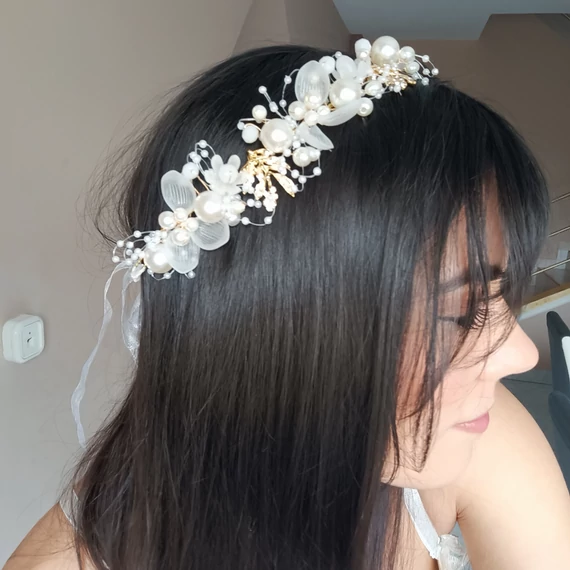 Esküvői, menyasszonyi fejdísz