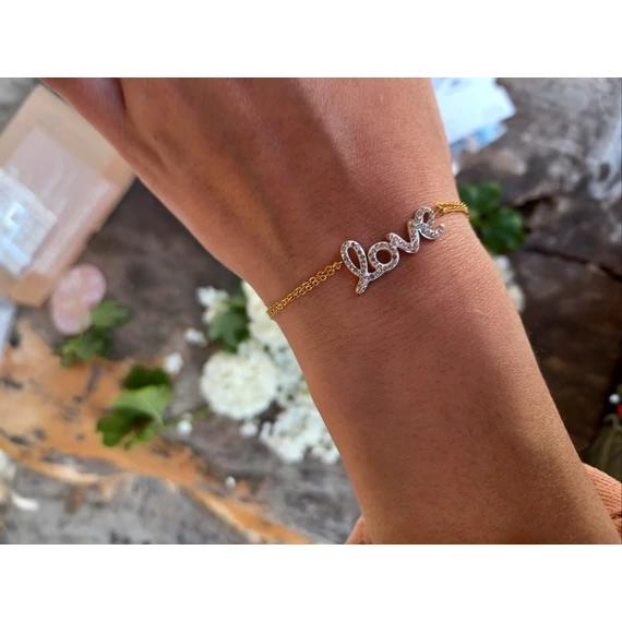 NEMESACÉL LOVE  KARKÖTŐ SWAROVSKI KÖVEKKEL