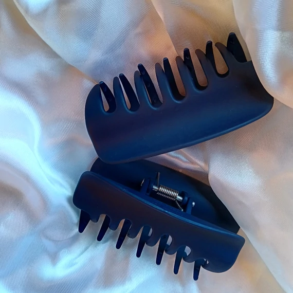  Kaucsuk törhetetlen hajcsat széles_KÉK