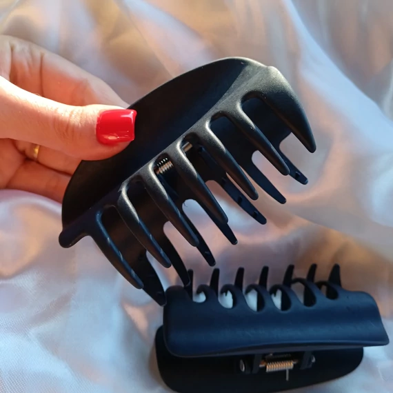  Kaucsuk törhetetlen hajcsat széles_KÉK