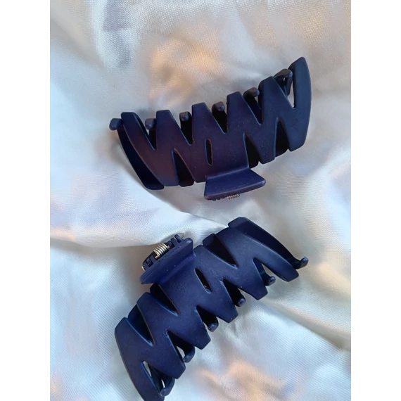 Kaucsuk törhetetlen hajcsat rácsos_KÉK