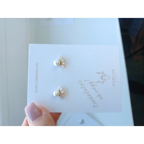 NEMESACÉL SISI  FÜLBEVALÓ TEKLA GYÖNGGYEL