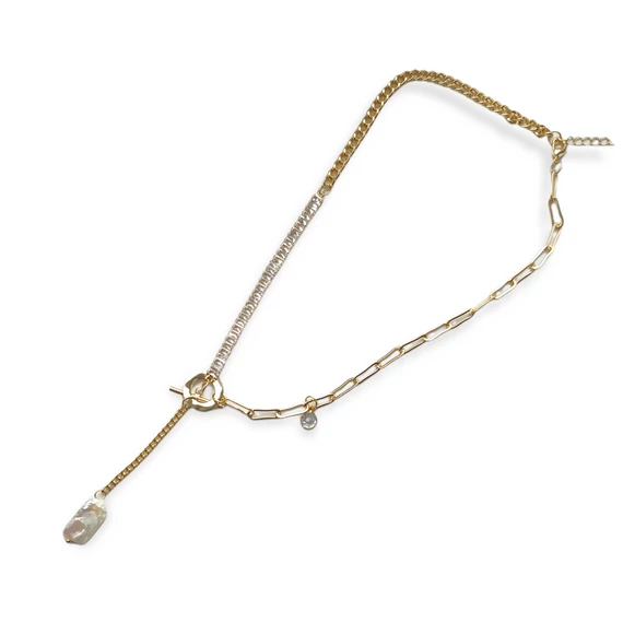 EXKLÚZíV KÖVES ARANY NYAKLANC- 18 K GOLD BEVONAT