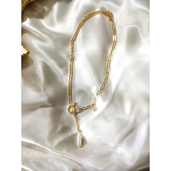 EXKLÚZíV KÖVES ARANY NYAKLANC- 18 K GOLD BEVONAT