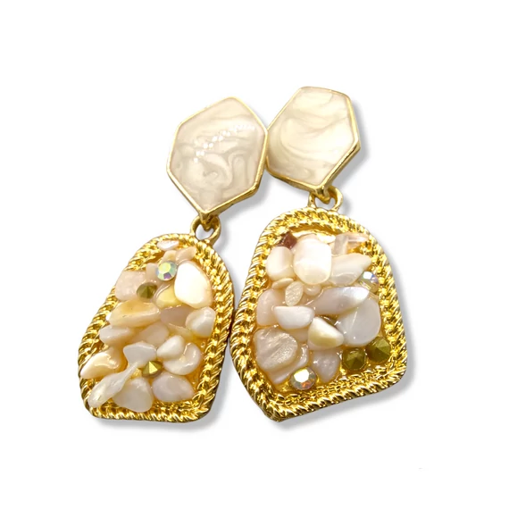 TERMÉSKÖVES PEZSGŐ SZÍNŰ FÜLBEVALÓ