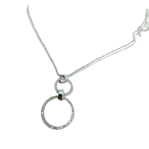 KARIKA MEDÁLOS NYAKLÁNC- EZÜST BEVONATTAL