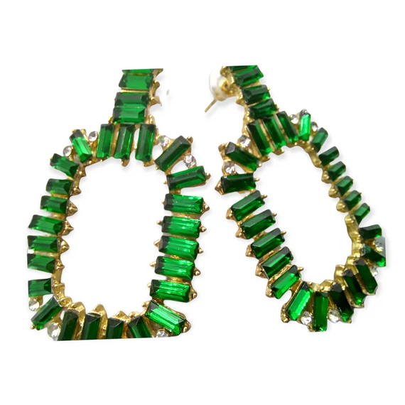 ZÖLD KÖVES FÜLBEVALÓ