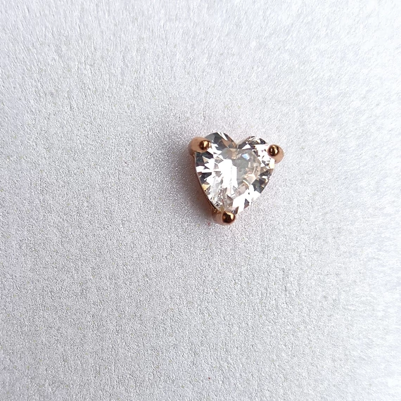 NEMESACÉL FÜLBEVALÓ SZÍV-gold