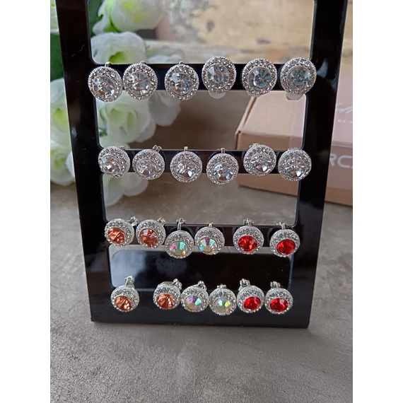 Klipsz köves fülbevaló