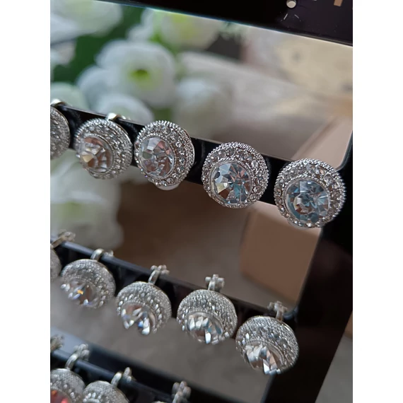 Klipsz köves fülbevaló