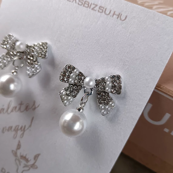 Masnis teklagyöngyös fülbevaló