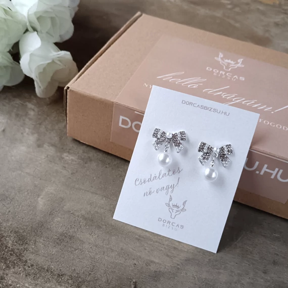 Masnis teklagyöngyös fülbevaló