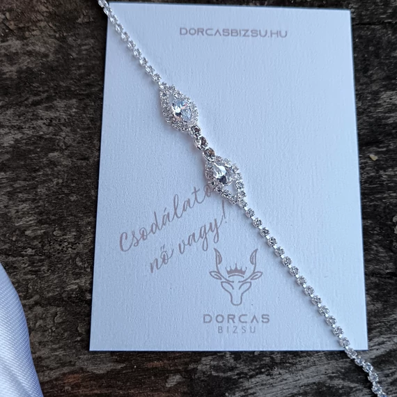 SILVER_Köves karkötő