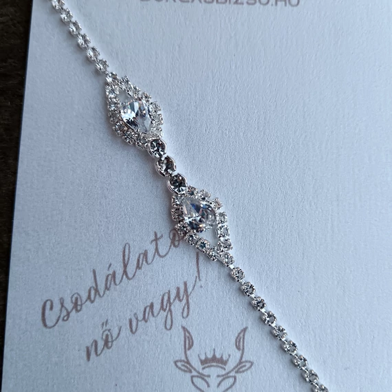 SILVER_Köves karkötő