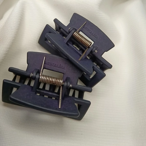 Kaucsuk törhetetlen hajcsat széles közép méret  KÉK