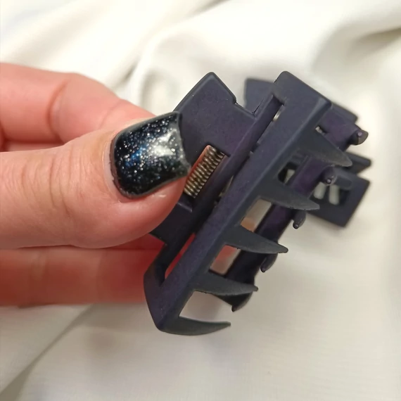 Kaucsuk törhetetlen hajcsat széles közép méret  KÉK