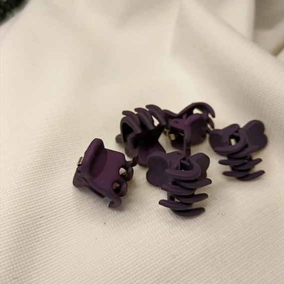 Kaucsuk törhetetlen hajcsat _mini lila