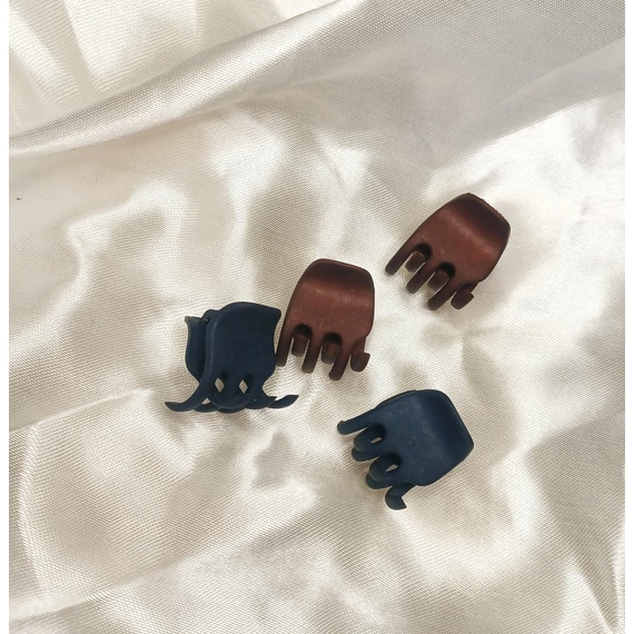 Kaucsuk törhetetlen hajcsat_ közép méret BARNA