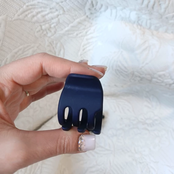 Kaucsuk törhetetlen hajcsat nagy fogakkal KÉK