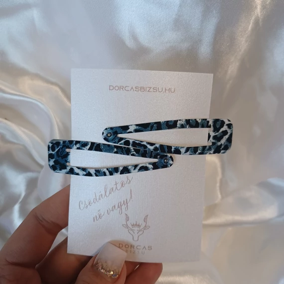 Állatmintás csit csat_ NAGY MÉRET_szürke