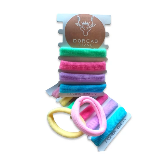 Szivárványos hajgumiszett